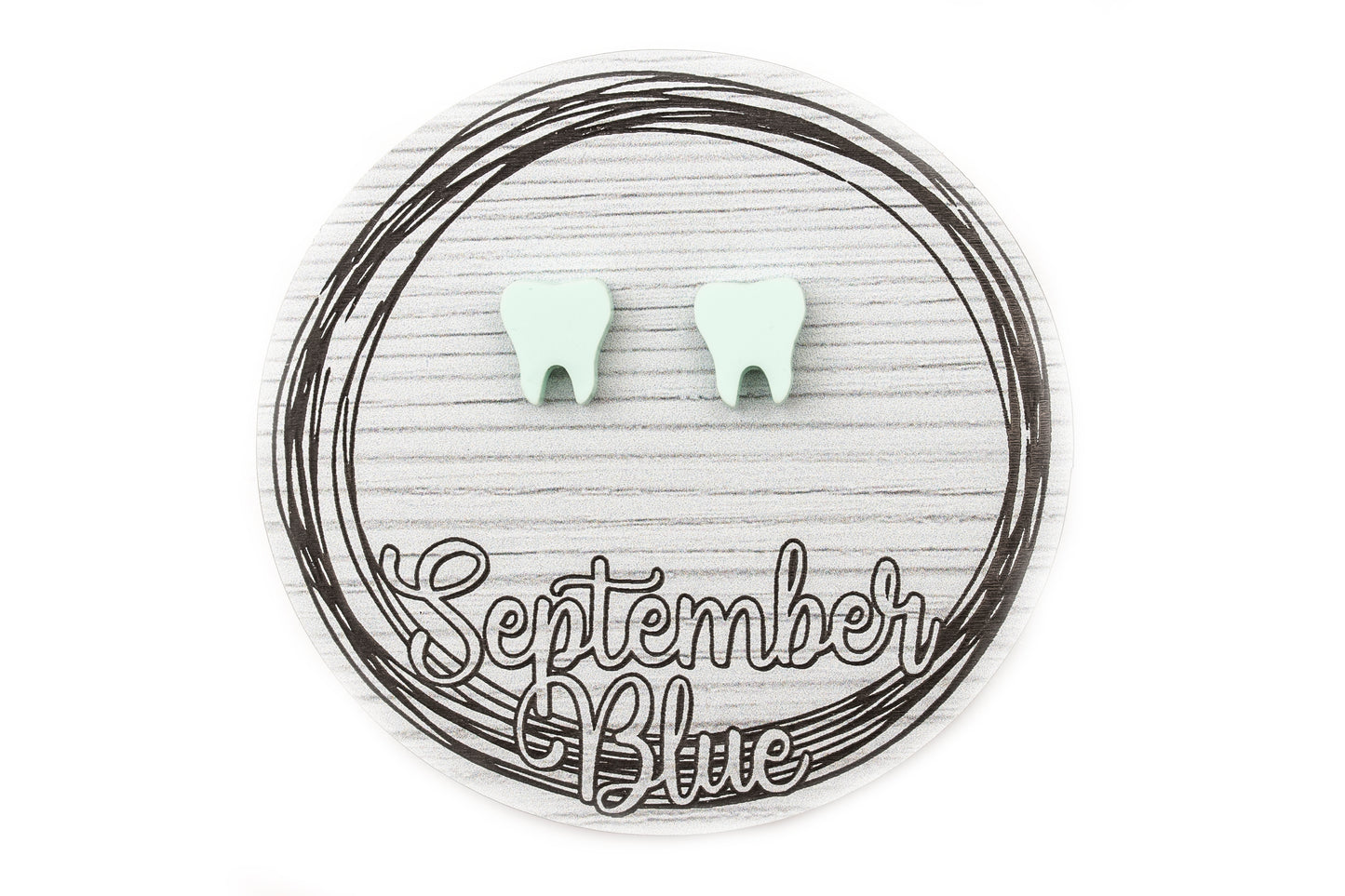 Pastel Blue Teeth Acrylic Studs