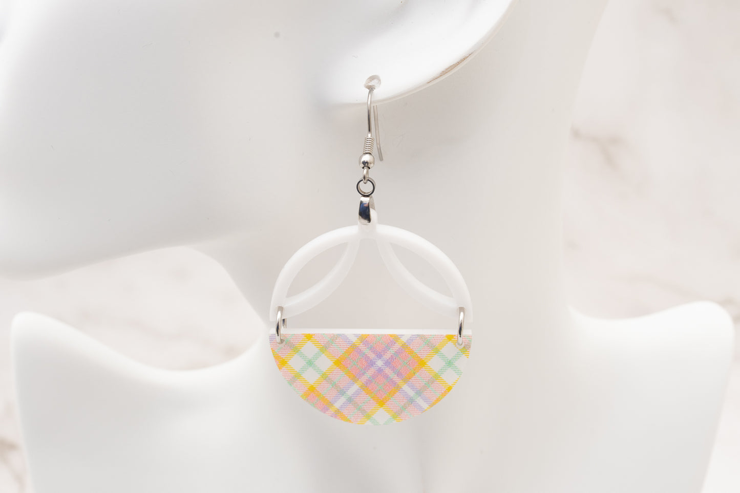 Plaid Acrylic Dangles