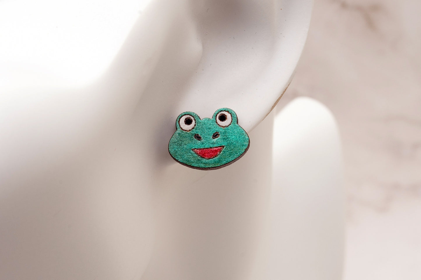 Frog Face Wood Studs