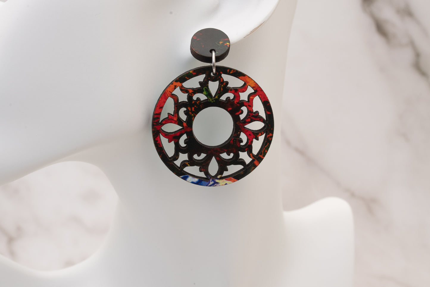 Stained Glass Acrylic Pendant