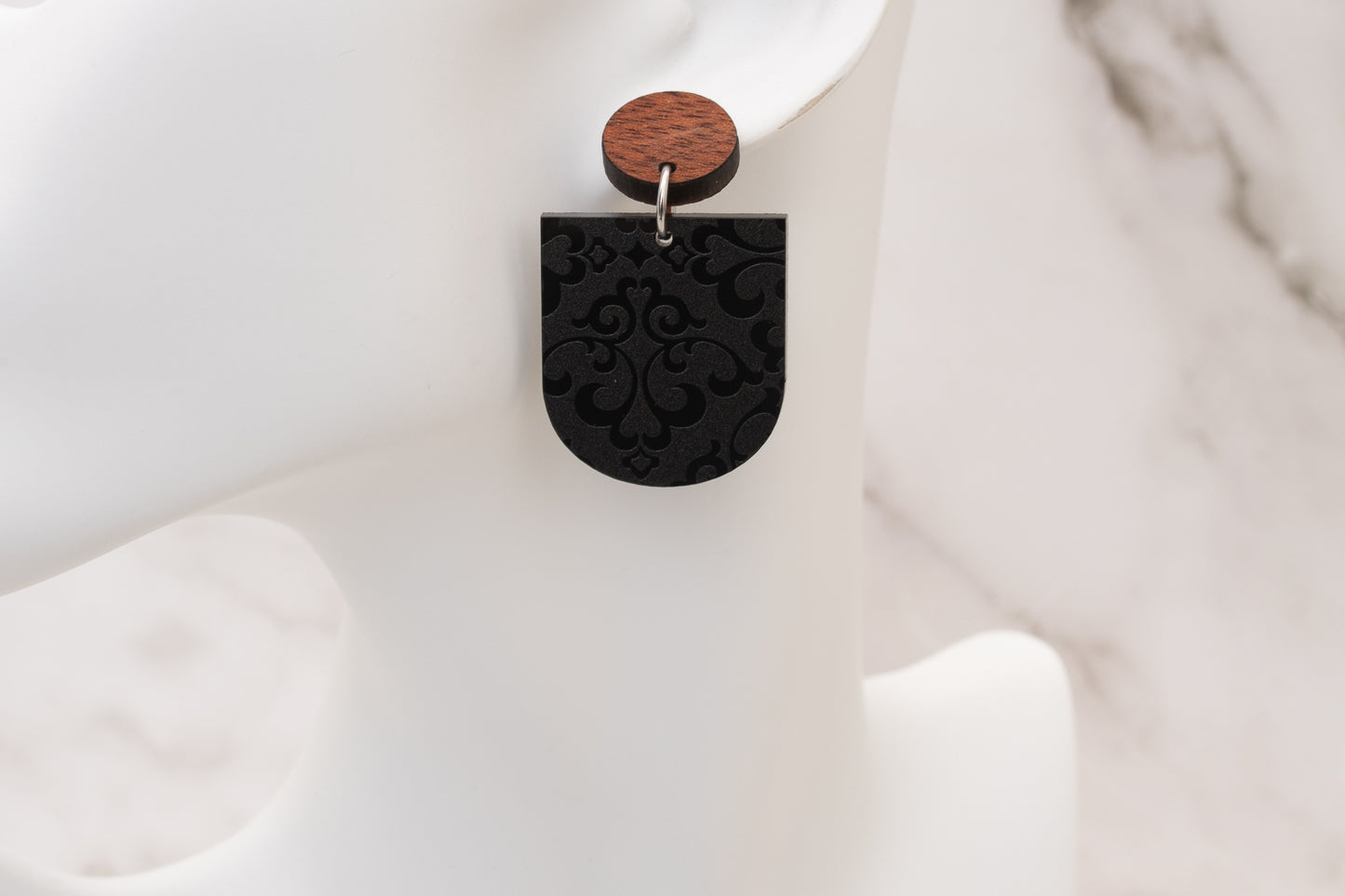 Damask Acrylic Pendant