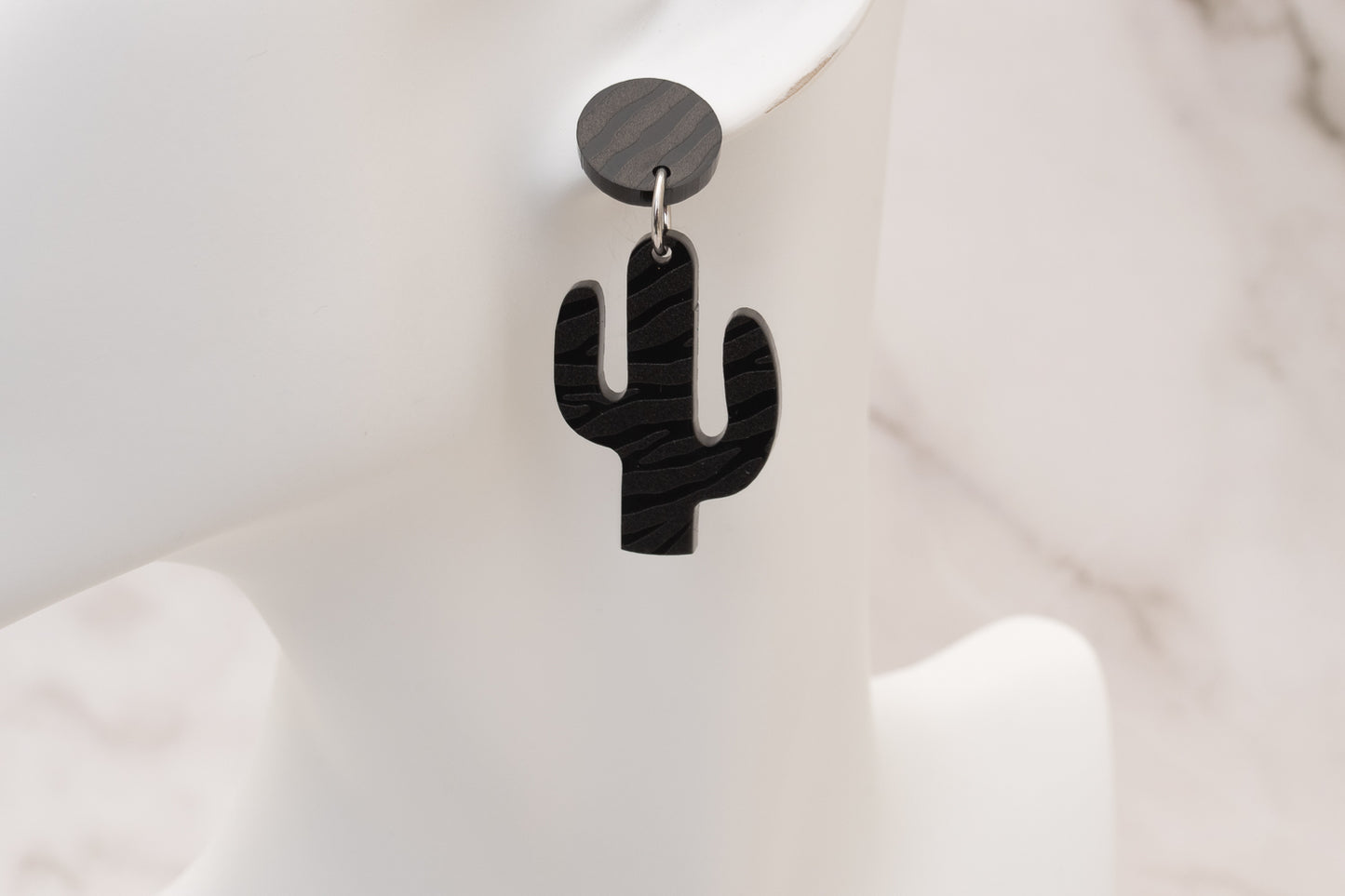 Black Leopard Acrylic Pendant