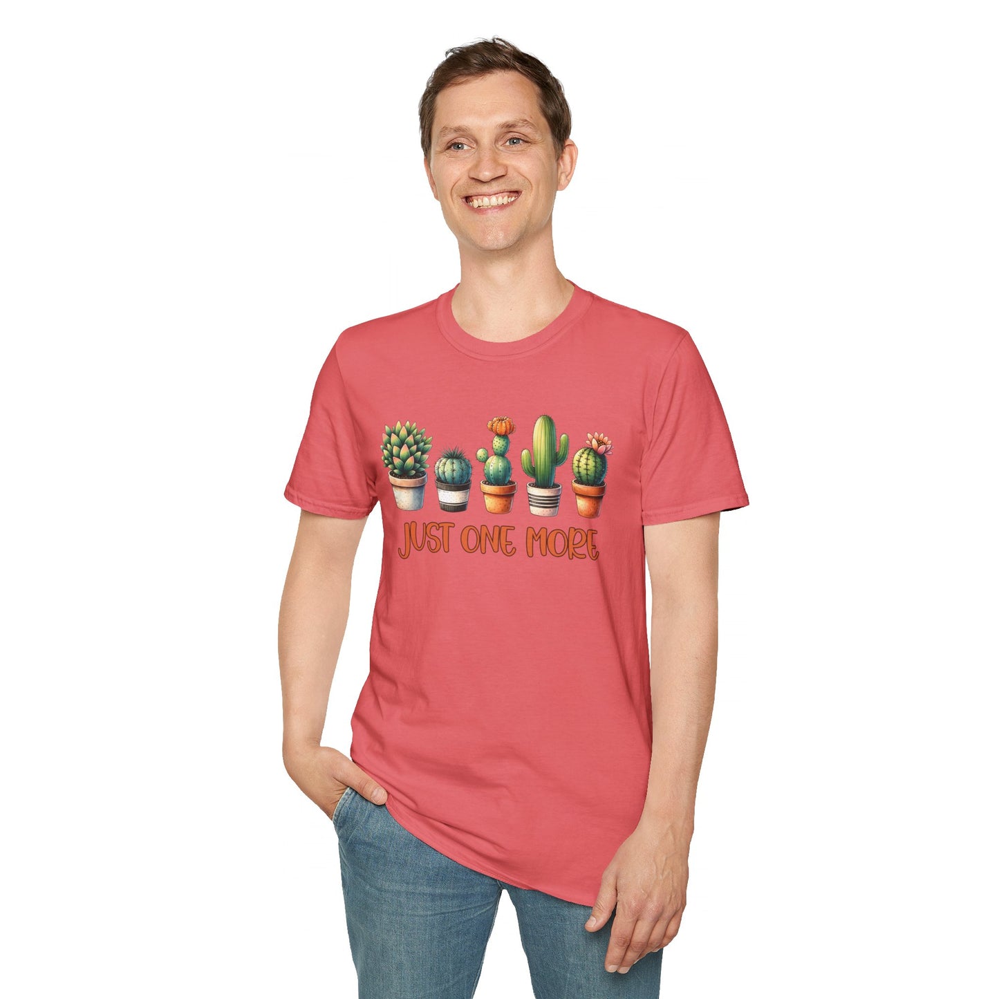 Just One More Cactus Unisex Softstyle T-Shirt