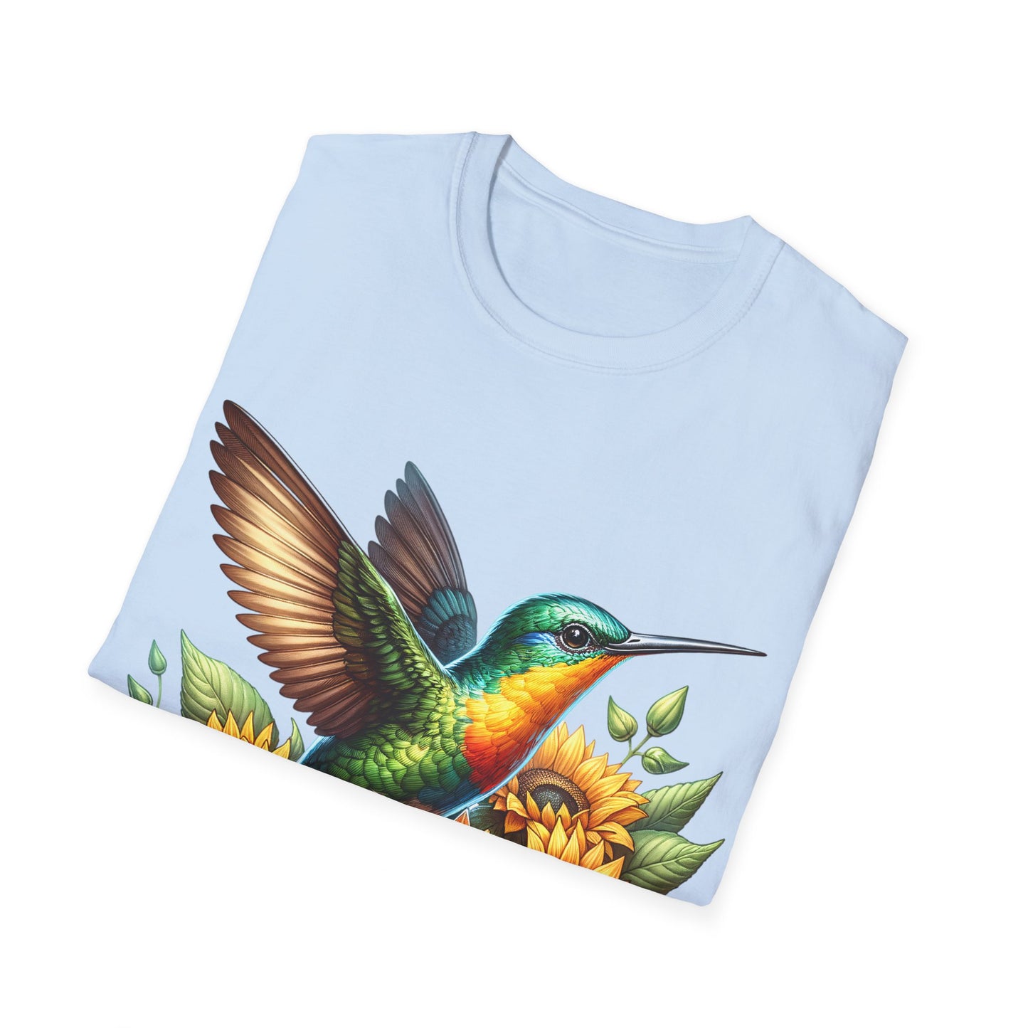 Hummingbird & Sunflowers Unisex Softstyle T-Shirt