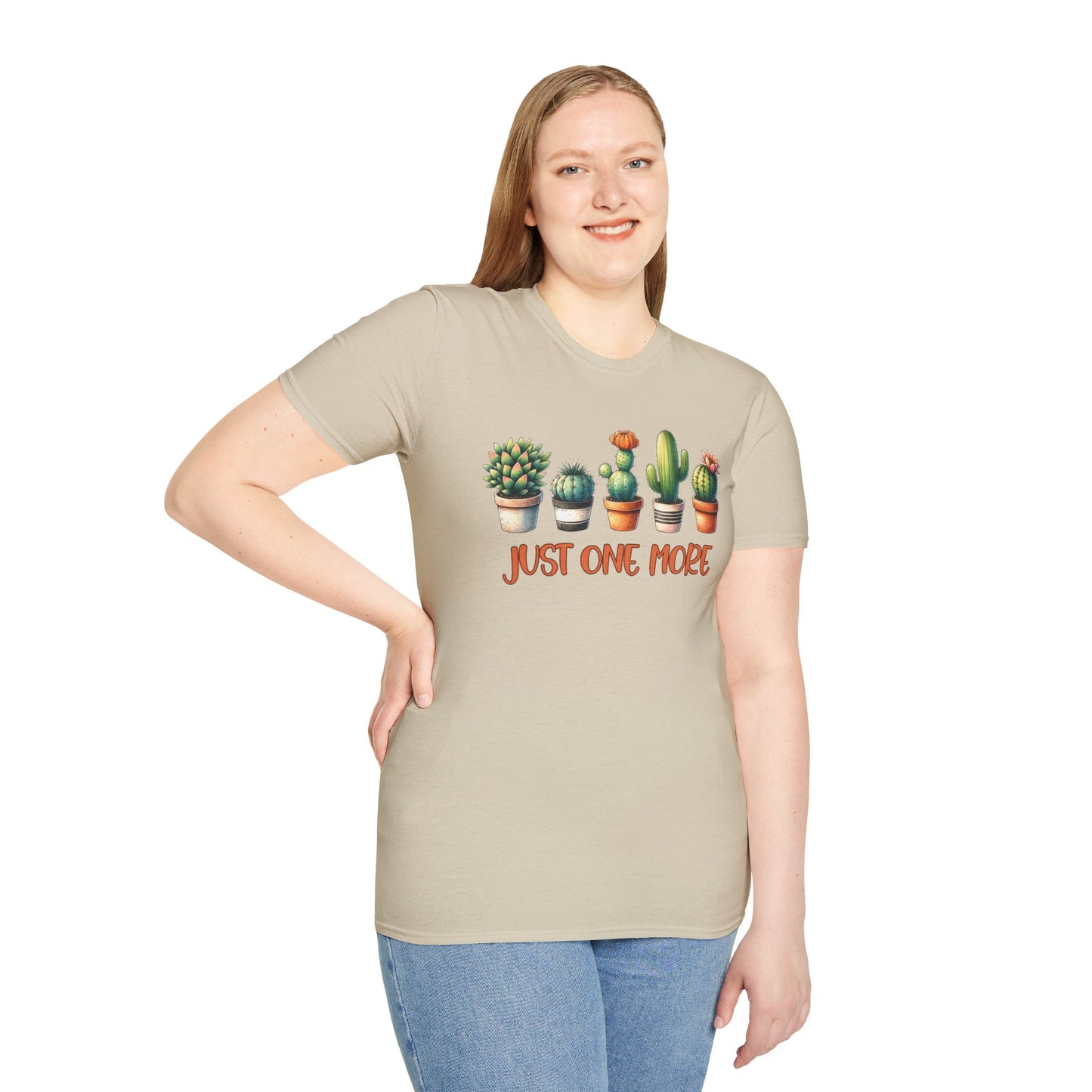 Just One More Cactus Unisex Softstyle T-Shirt