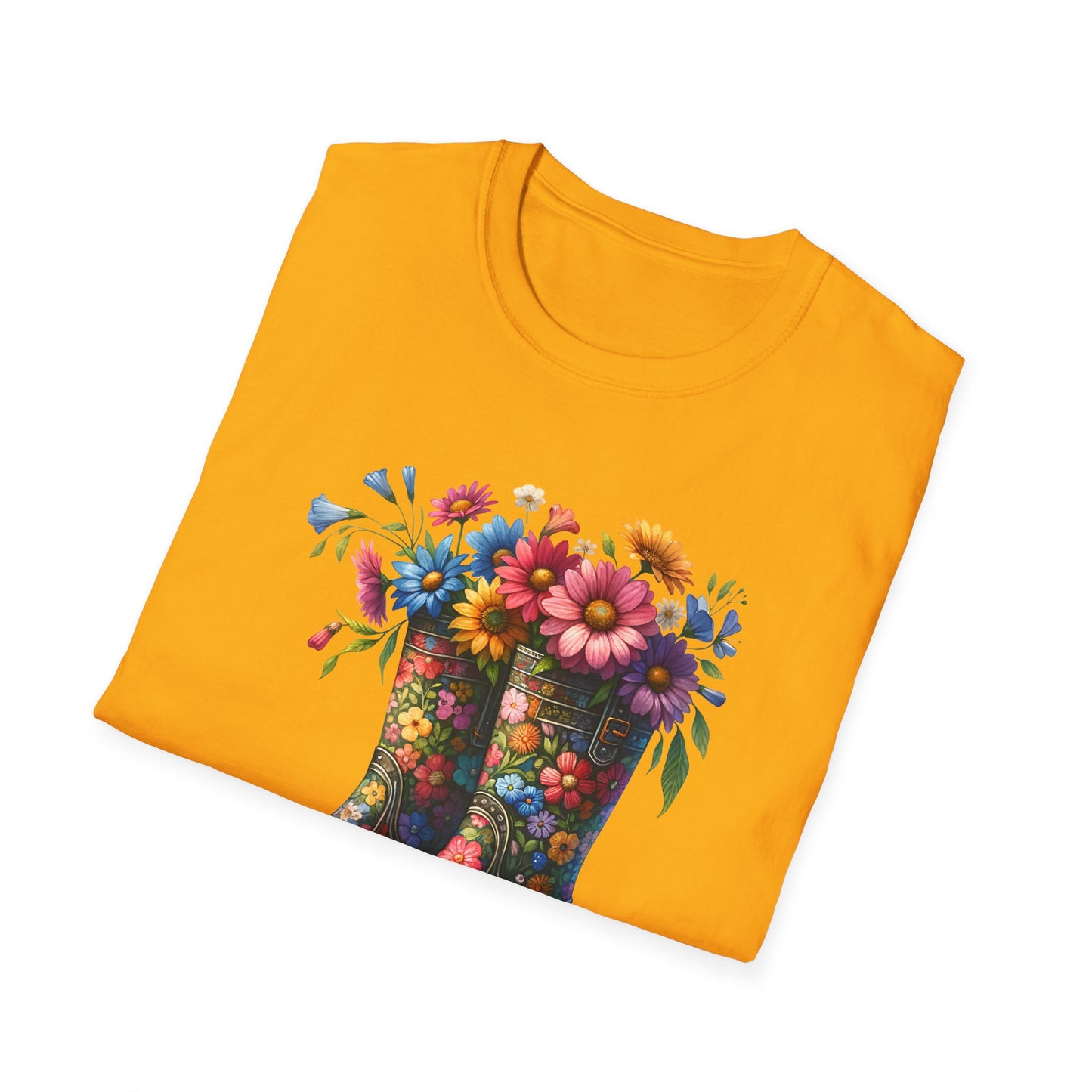 Boots & Flowers Unisex Softstyle T-Shirt