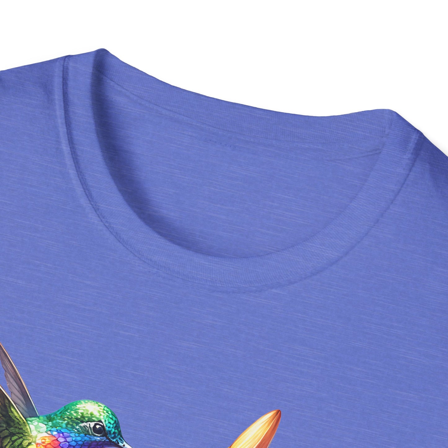 Hummingbird & Flowers Unisex Softstyle T-Shirt