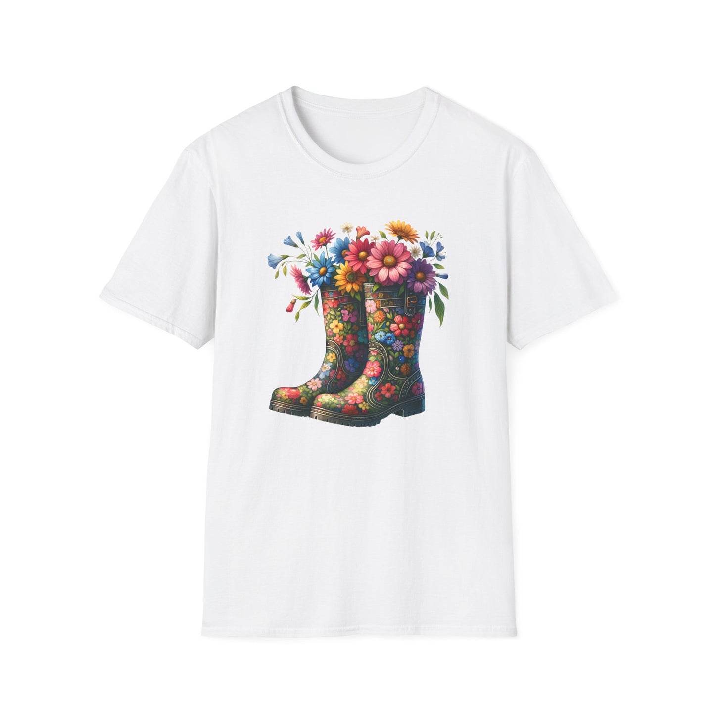 Boots & Flowers Unisex Softstyle T-Shirt