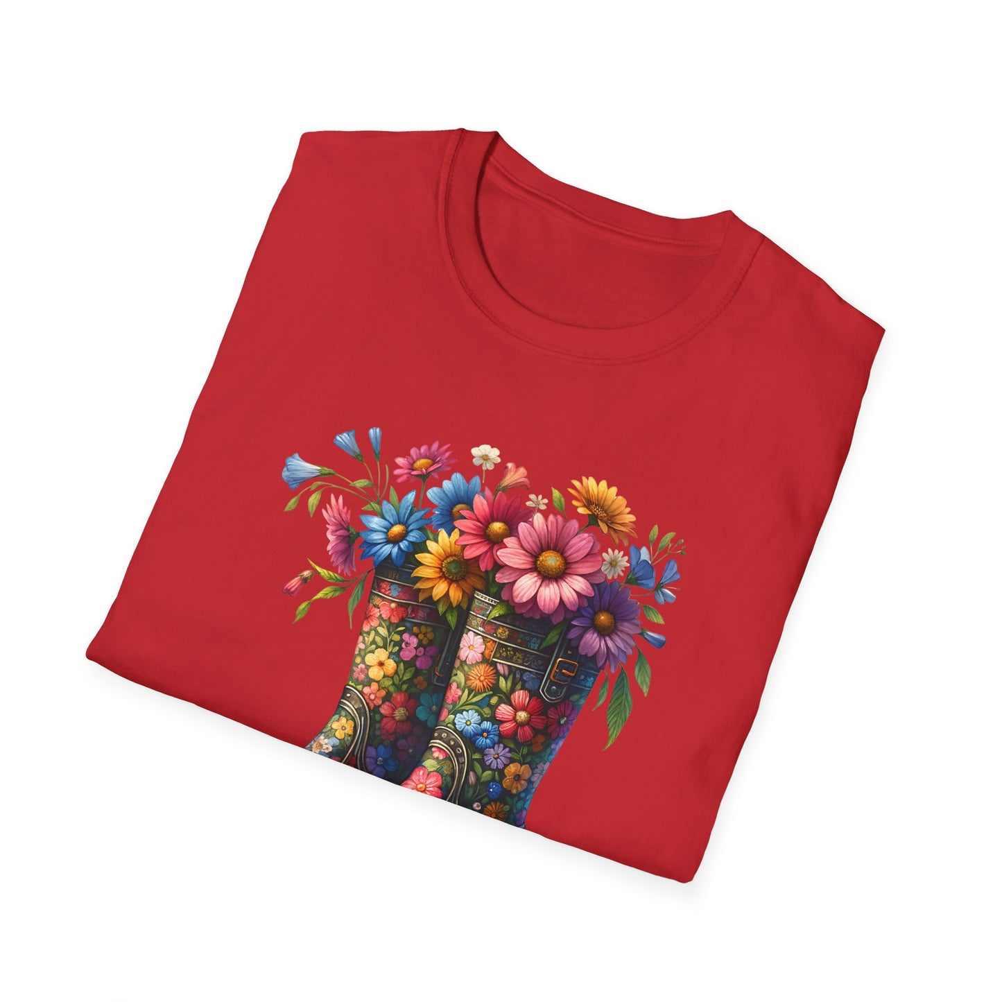 Boots & Flowers Unisex Softstyle T-Shirt