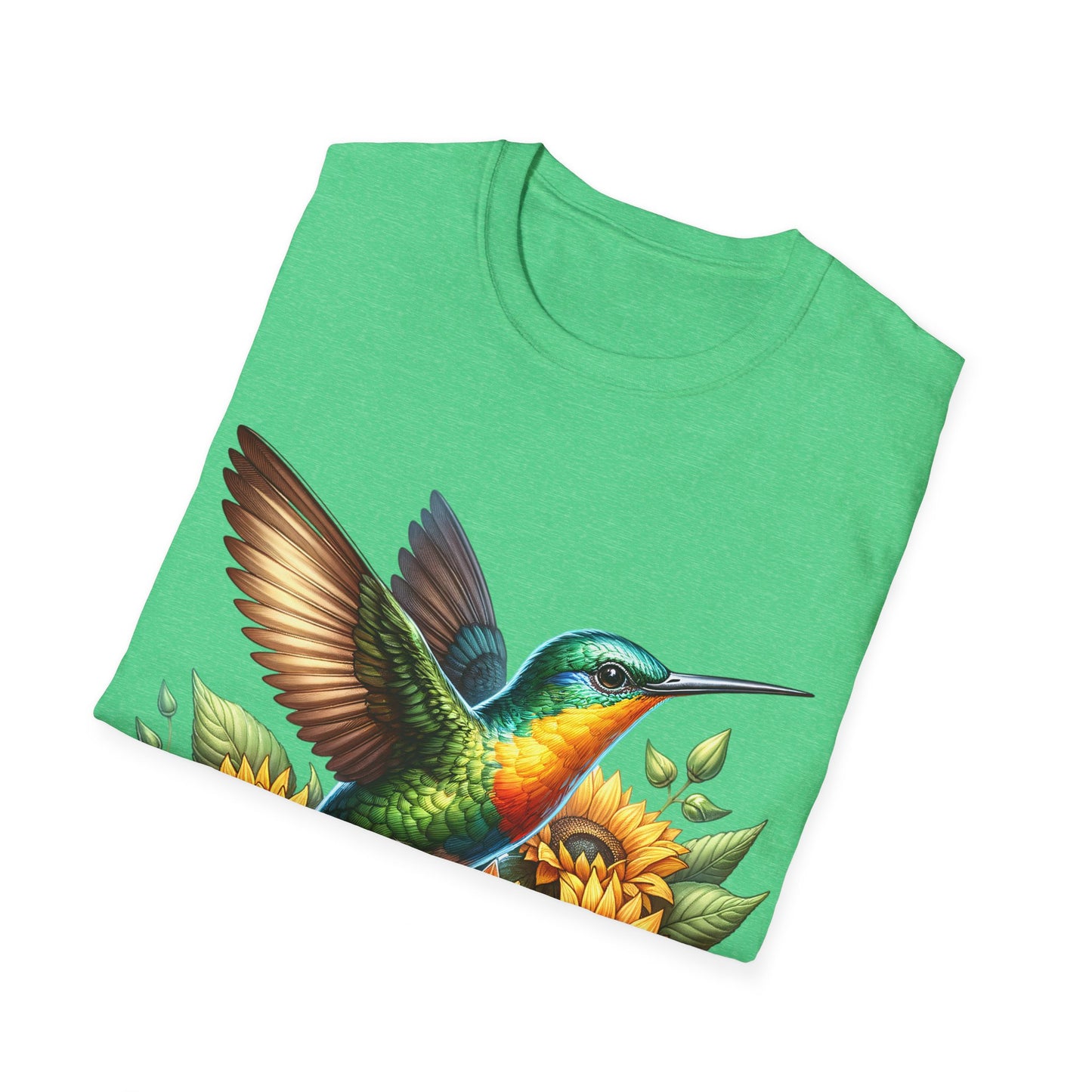 Hummingbird & Sunflowers Unisex Softstyle T-Shirt