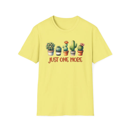 Just One More Cactus Unisex Softstyle T-Shirt