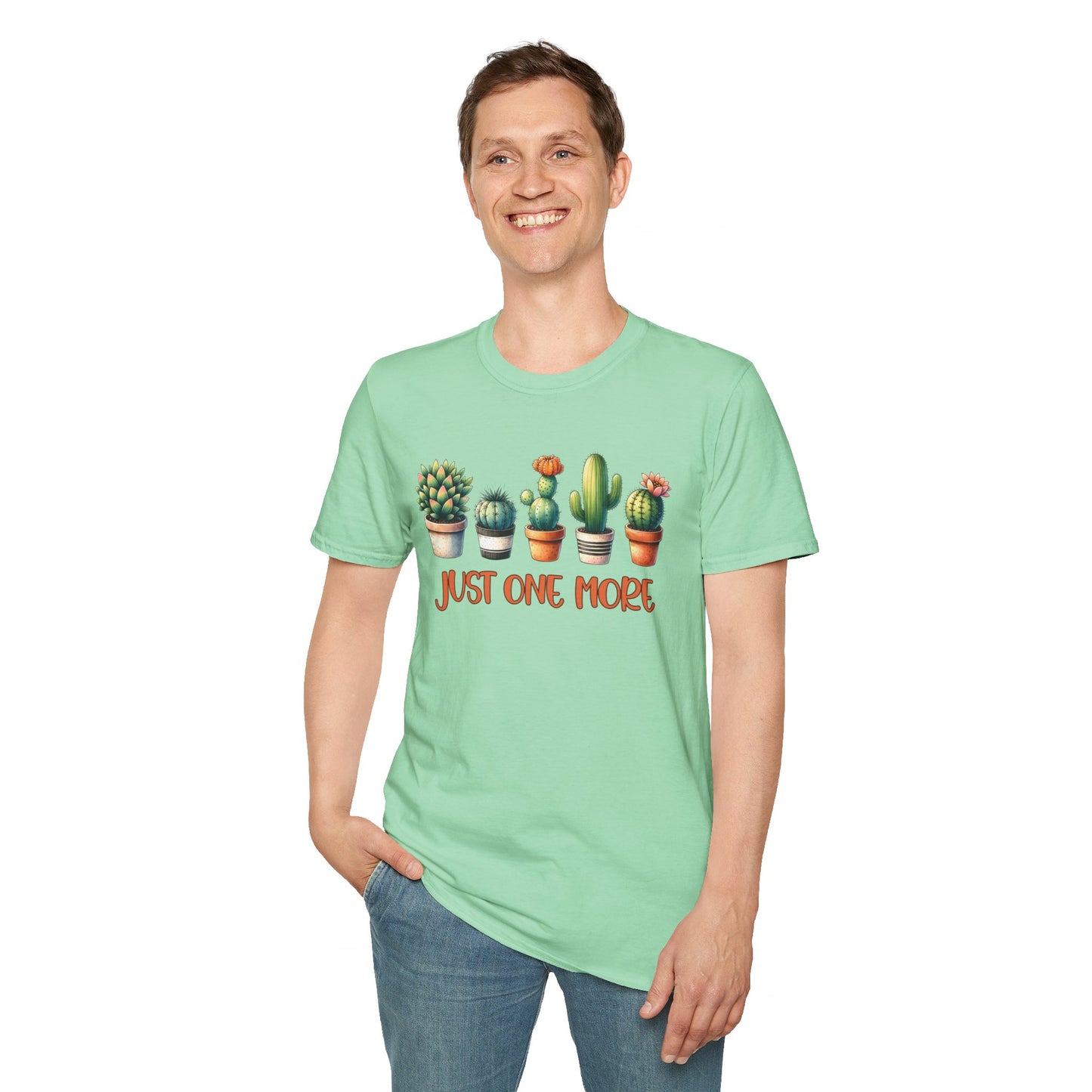 Just One More Cactus Unisex Softstyle T-Shirt