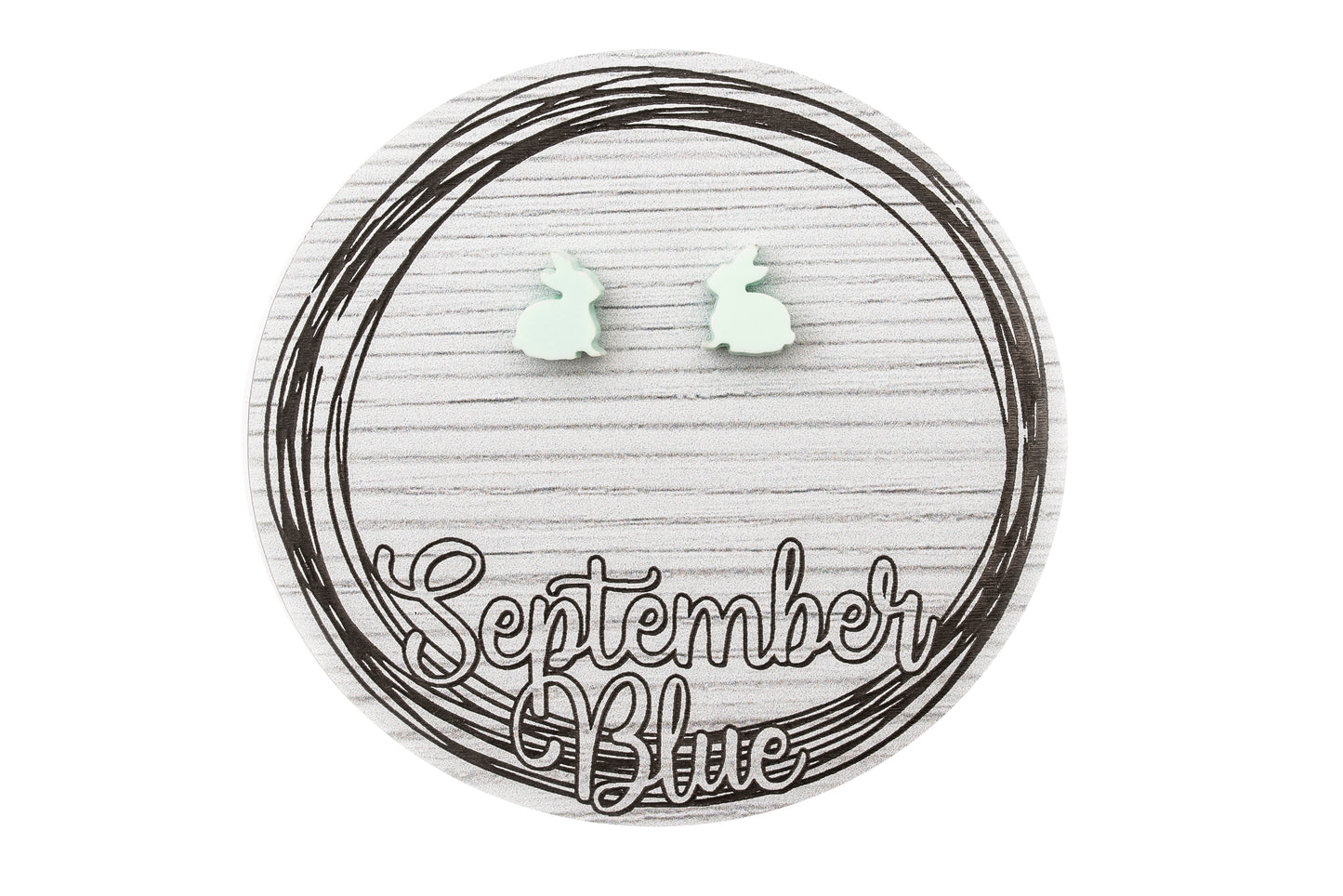 Pastel Blue Rabbit Acrylic Studs for Lil Ears