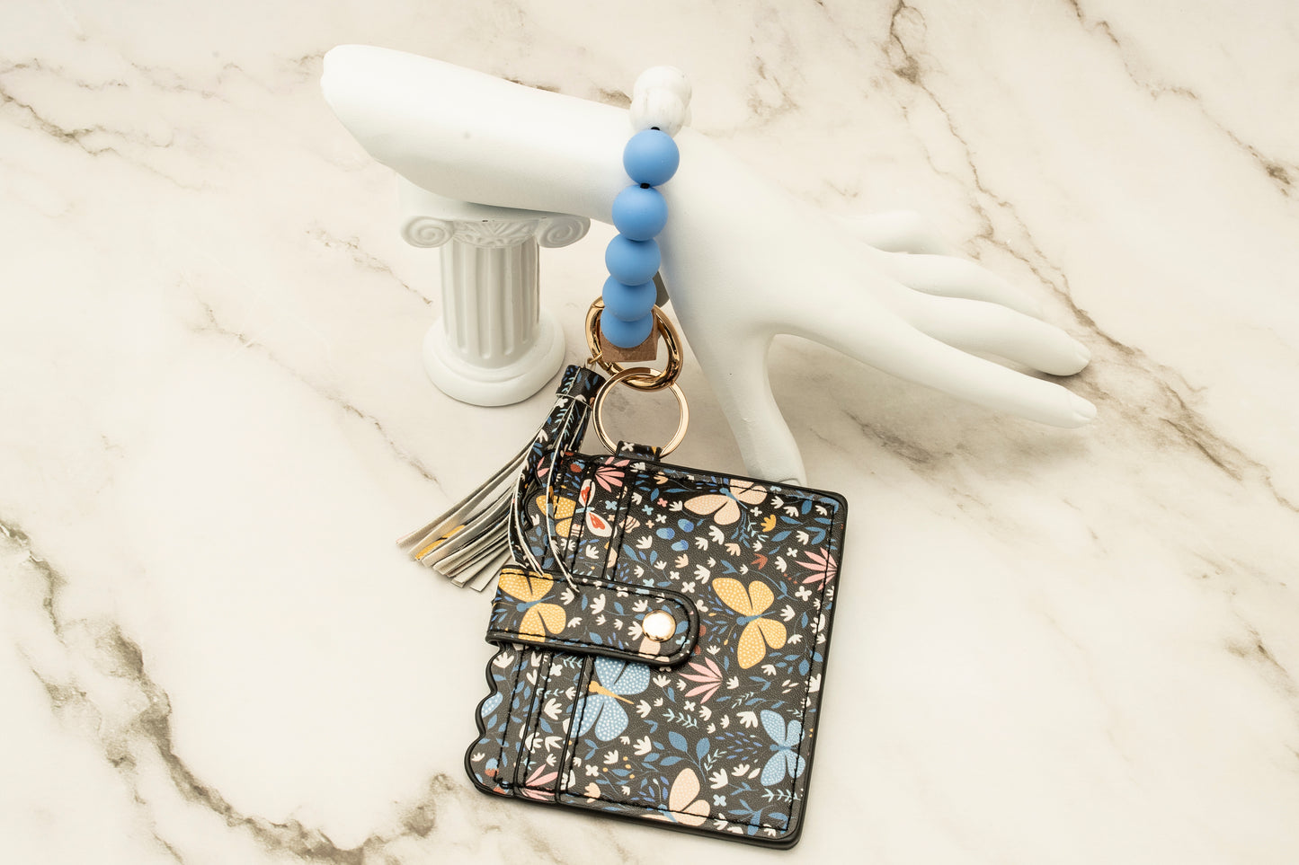 Butterfly Silicone Wristlet with Wallet