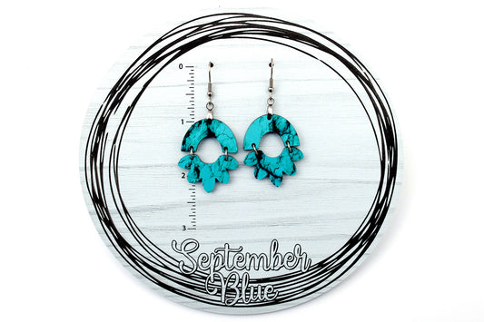 Turquoise Acrylic Dangles