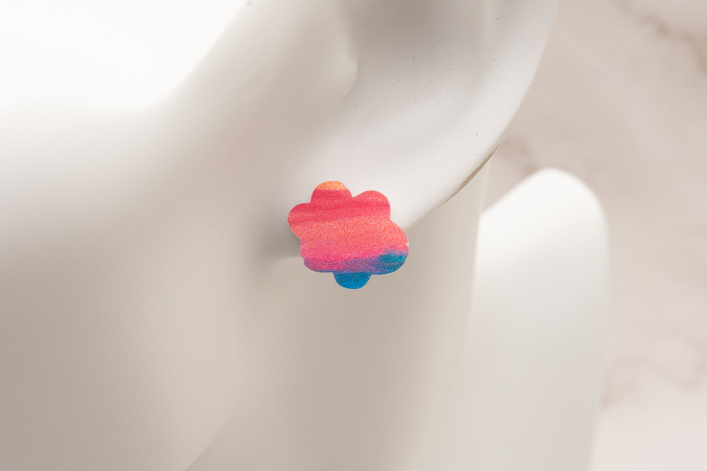 Rainbow Clouds Acrylic Studs