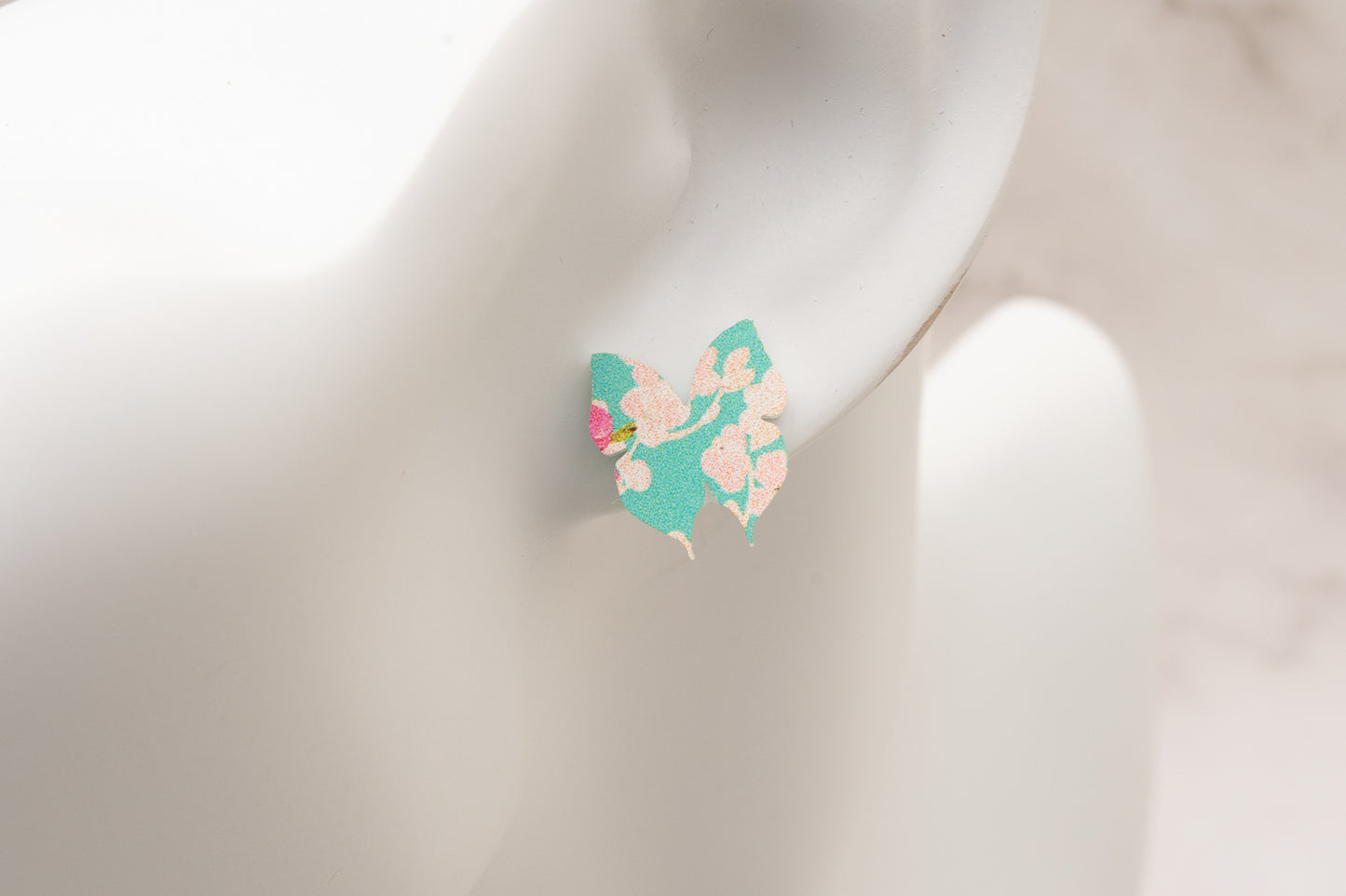 Cherry Blossoms Butterfly Acrylic Studs