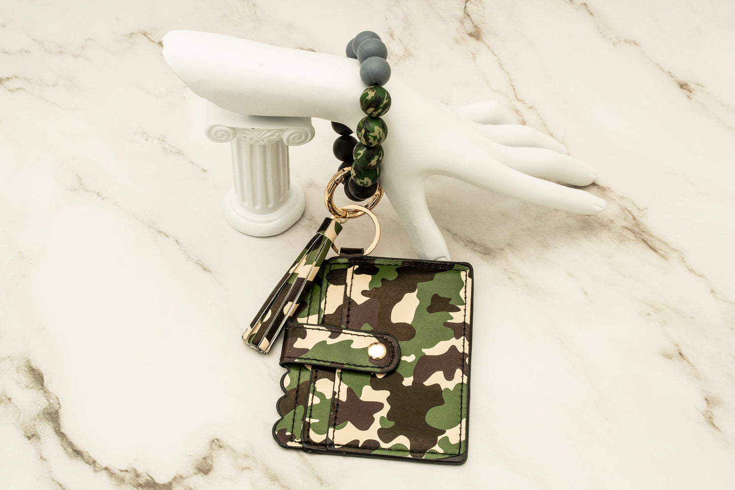 Camo Silicone Wristlet with Wallet