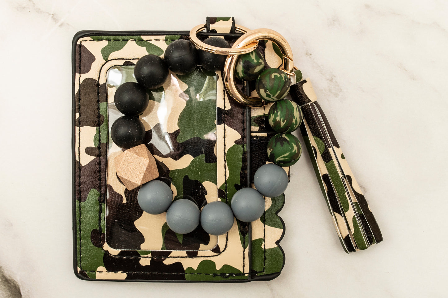 Camo Silicone Wristlet with Wallet