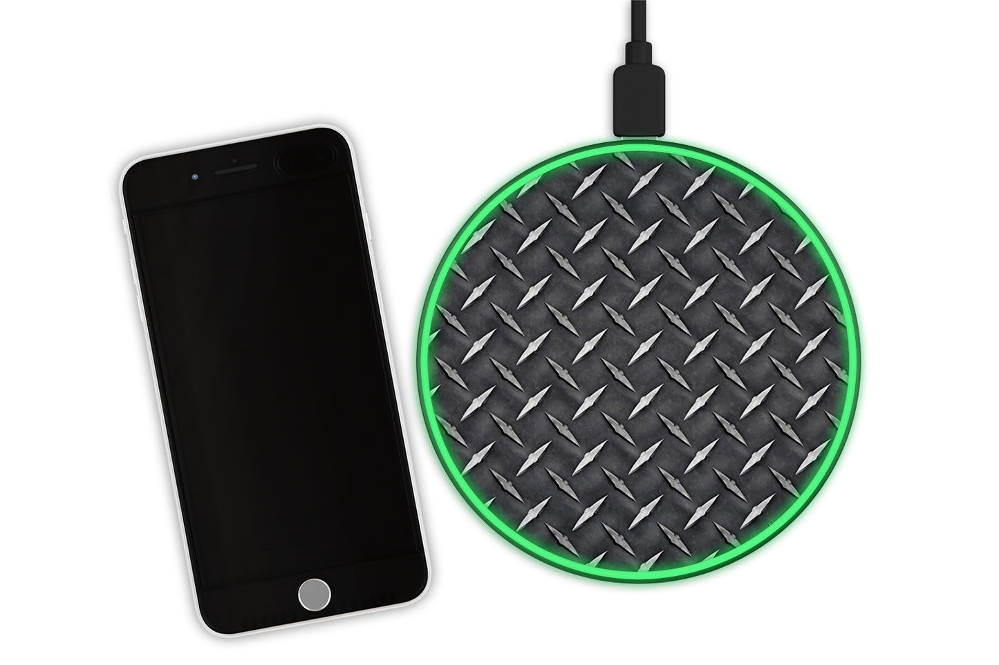 Diamond Plate 10W Wireless Charger